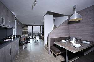 Francija CGH Residence & Spa Le Centaure jedilni prostor s kuhinjo