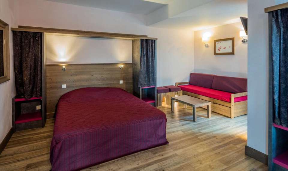 Residence Deneb - Risoul - Francija - SKIFUN - postelja in kavč