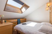 Francija Residence Les Ravines Meribel spalnica z zakonsko posteljo