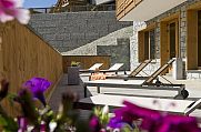 Francija CGH Residence et Spa Le Telemark Tignes terasa