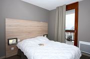 Residence Le Panoramic - Flaine - Francija- SKIFUN - zakonska postelja v spalnici