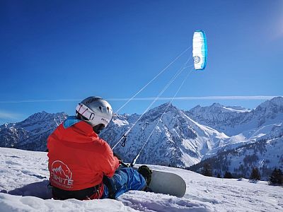 Passo Tonale snow kite