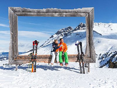 Ugodno smučanje Dolomiti Italija.
